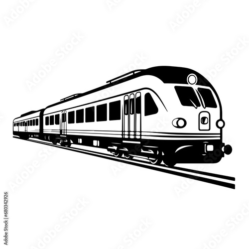 Dynamic Train Vector Illustration