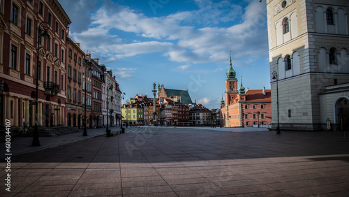 Empty Warszawa COVID
