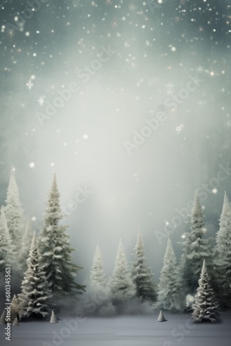 Natureinspired Christmas wallpaper in a minimalist style AI generated illustration