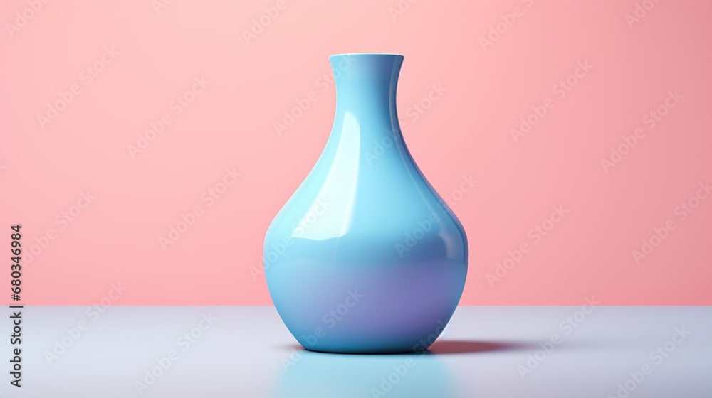 pastel colorded vase