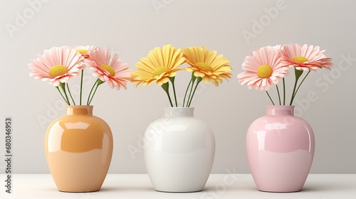 pastel colorded vase photo