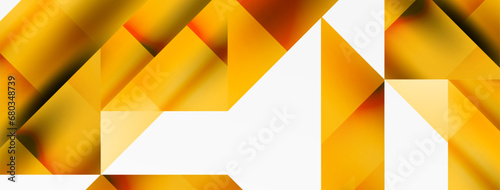 Vivid abstraction unfolds. Triangles in seamless harmony, composing dynamic geometric backdrop. Interplay of angles and hues forms captivating tapestry, evoking modernity and artistic allure