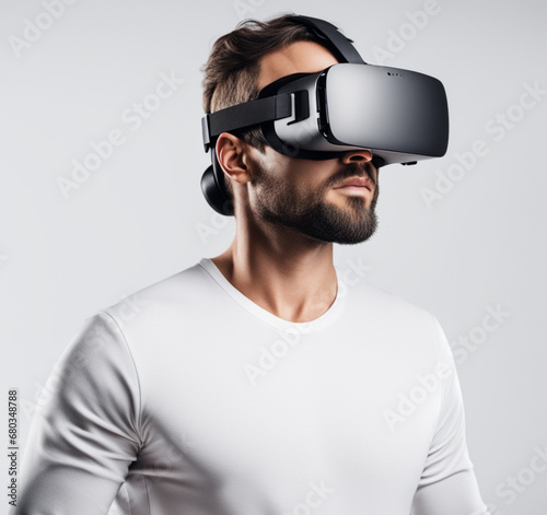 man with VR glasses © Beibeinside