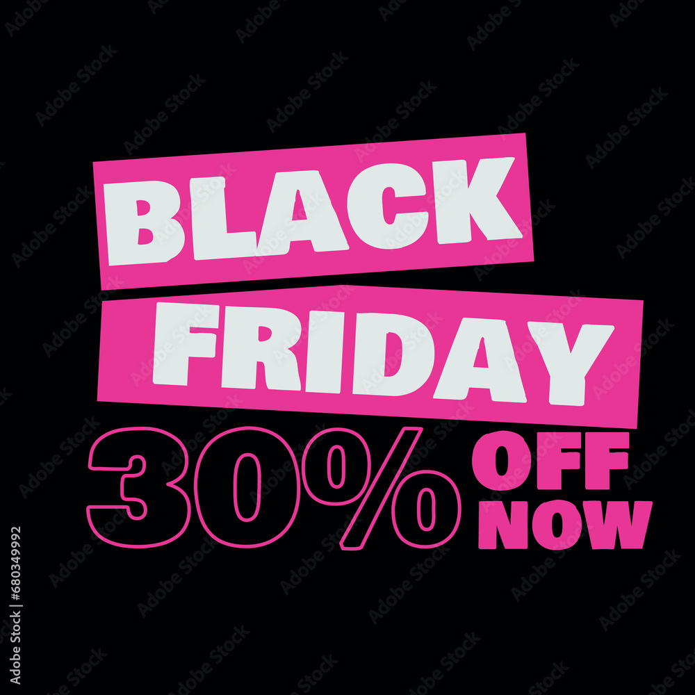 BLACK FRIDAY LOGO WITH 30% DISCOUNT IN PINK COLOR BLACK FRIDAY LOGO WITH 30% DISCOUNT IN PINK COLOR