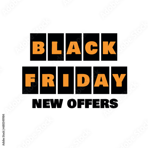 BLACK FRIDAY LOGO ON LETTERING POSTERS