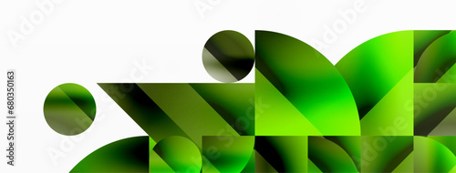 Circles and diverse shapes converge, fashioning contemporary backdrop igniting creativity. Design for digital designs, presentations, website banners, social media posts