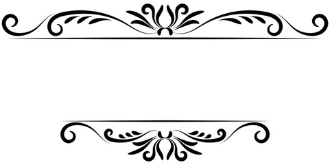 vintage horizontal frame Label lines for making catalogs and brochures for coffee shops and boutiques.