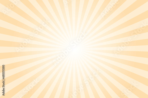 Navajo white sunburst background. un ray vector background. Yellow sunburst illustration. Sun ray vector background. Pale Goldenrod radial beam sunrise sunset light retro sunburst glowing background photo