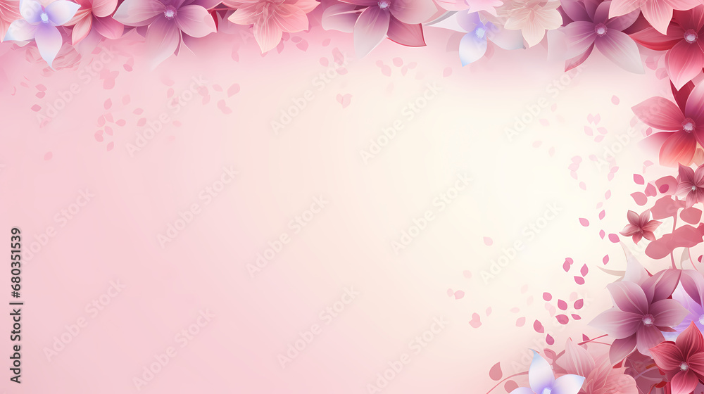 Small floral pattern PPT background poster web page, large blank background