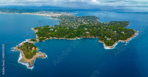 Aerial view of Antibes, a resort town between Cannes and Nice on the French Riviera © alexey_fedoren