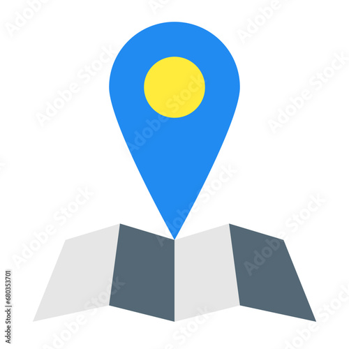 Free Download 地図、位置情報を表すカラースタイルのアイコン - GFXLoad
