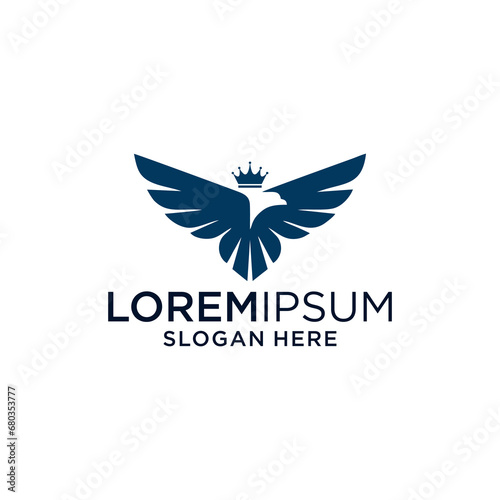 eagle with crown logo