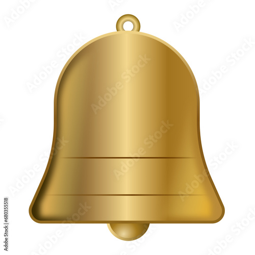 Golden Bell Vector Icon photo