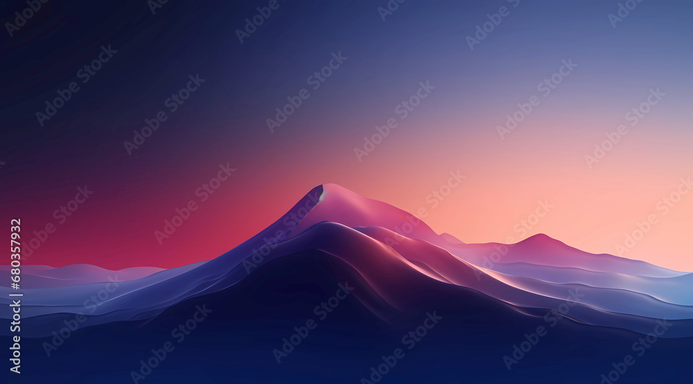 Digital Lake and Mountain Landscape Wallpaper,4K Natural Themed Wallpaper,Landscape Desktop Wallpaper,Macbook and iPad Wallpaper
