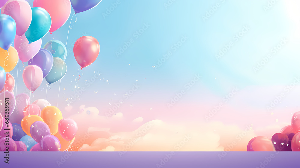 Fototapeta premium Children's Day PPT background poster web page, holiday party background