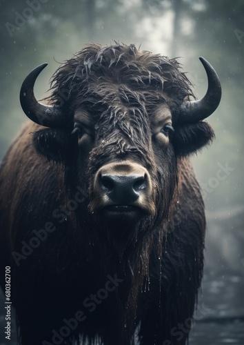Cattle cow wildlife scottish wild nature horn head brown animal mammal bull