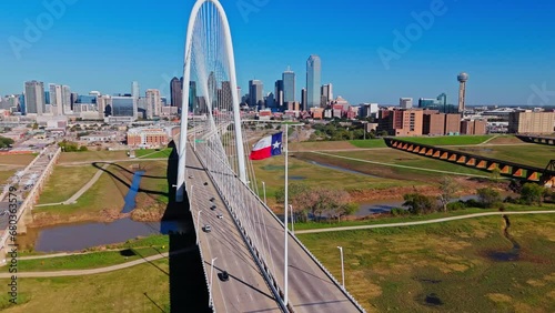 Margaret Hunt Hill Bridge | Dallas Skyline