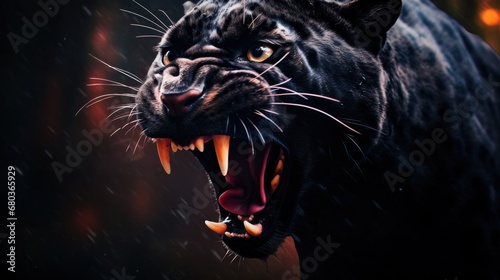 the panther is angry background wallpaper ai generated © anis rohayati