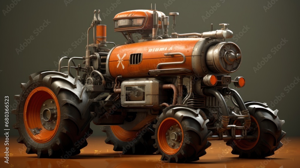 tractor robot background wallpaper ai generated tractor robot background wallpaper ai generated
