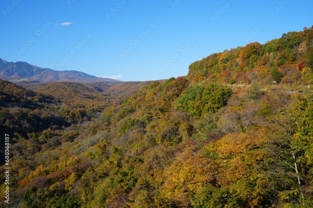 Autumn Landscape of Yatsugatake in Yamanashi, Japan - 日本 山梨県 八ヶ岳 紅葉