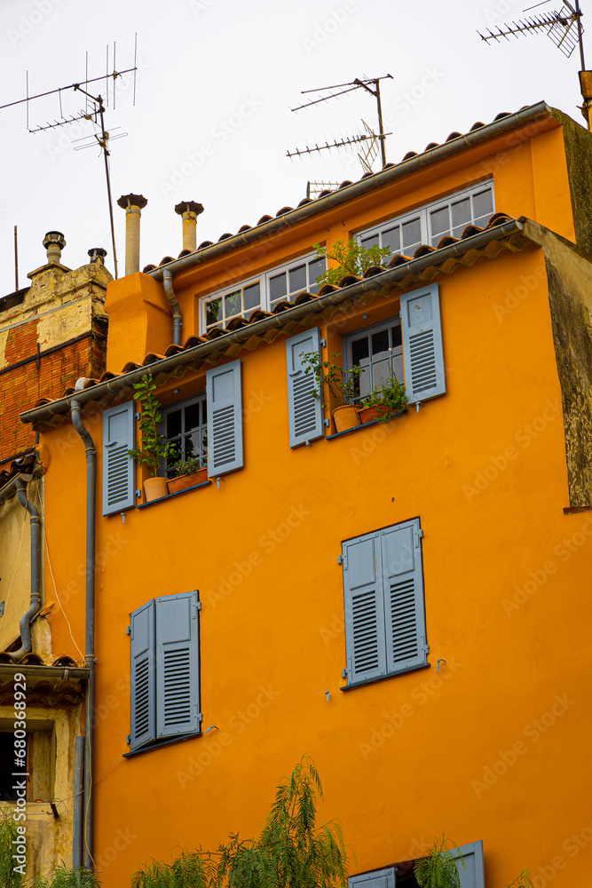 View of Grasse, a town on the French Riviera, known for its long-established perfume industry