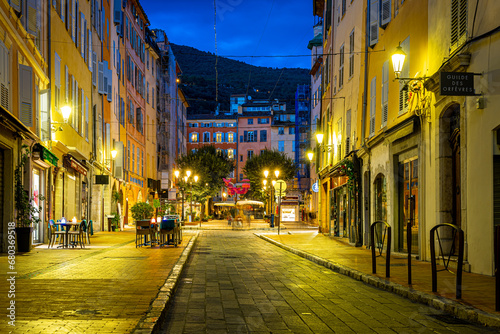 View of Grasse  a town on the French Riviera  known for its long-established perfume industry