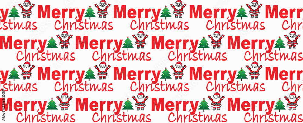 seamless pattern with Merry Christmas Text seamless pattern with Merry Christmas Text