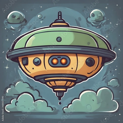 Ufo Icon Background Very Cool
