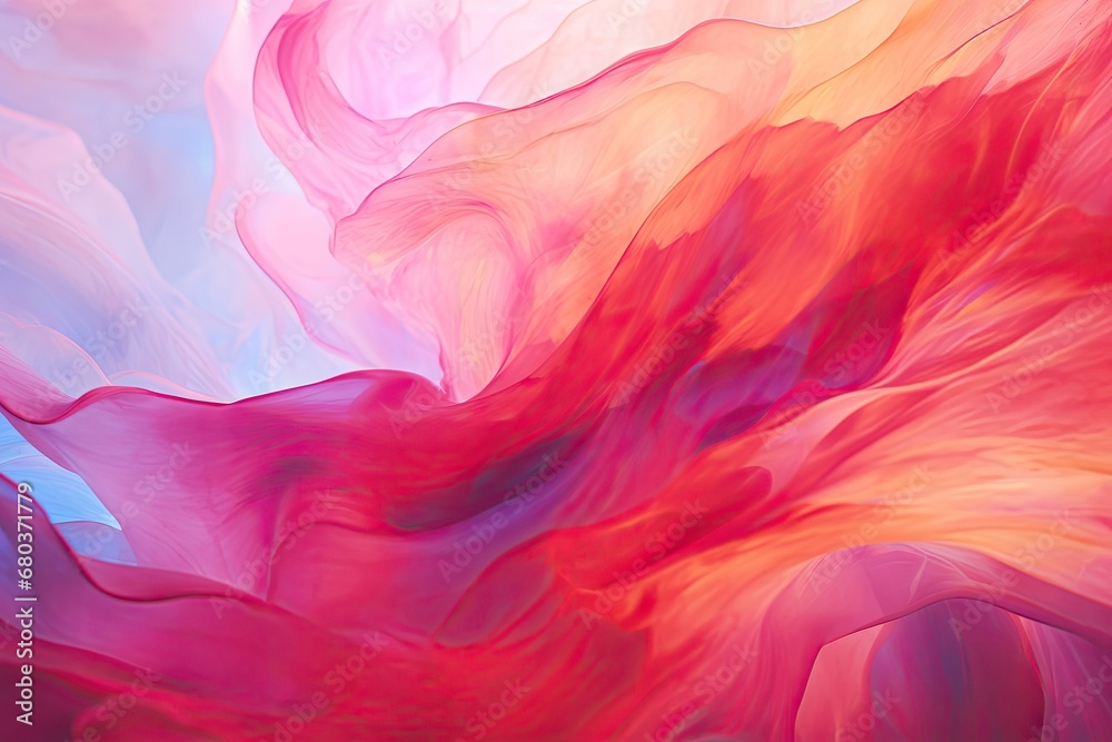 Crimson Color Extravaganza: A Dazzling Light Multicolor Blur Abstraction