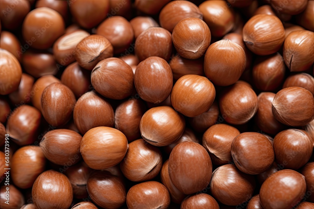 Crunchy Hazelnut Brown: Exquisite Texture of Nut Shell in a Digital Image Crunchy Hazelnut Brown: Exquisite Texture of Nut Shell in a Digital Image