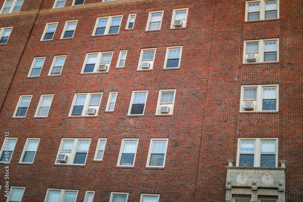 brick buildings, capturing historical architecture's charm, textures, and the city's enduring character under a picturesque sky brick buildings, capturing historical architecture's charm, textures, and the city's enduring character under a picturesque sky