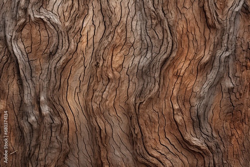 Hickory Brown: Rustic Tree Bark in a Bold and Earthy Pattern