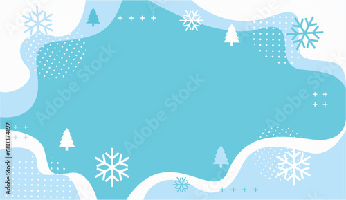 Winter vector background. wallpapers and presentations with winter snow theme. Winter banner template illustration