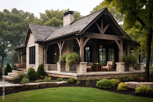 Limestone Charm: Rustic Countryside Design with a Beautiful Limestone-Colored Exterior