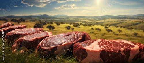 In the vast green pastures of an Australian farm, premium Wagyu and Angus cattle graze under the summer sun, preparing to yield exquisite meat for export to China and Africa.