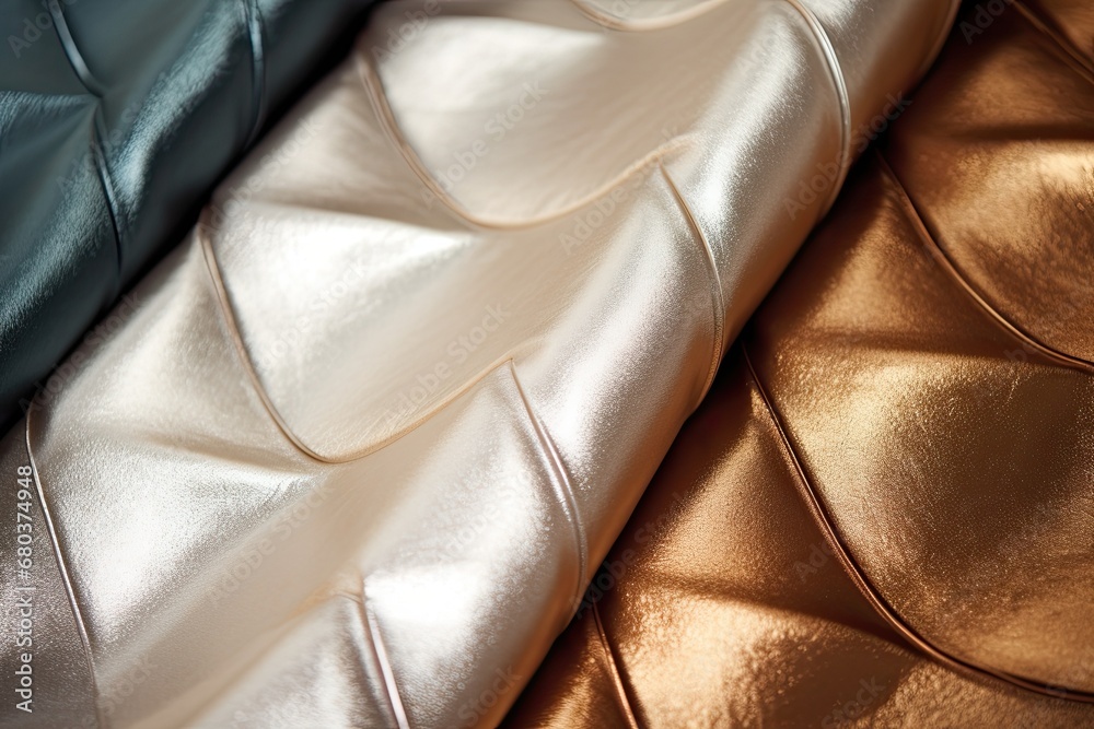 Obraz premium Metallic Fabric Textured Surface for Interior Wall Design
