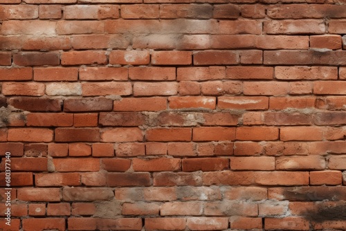 2D red brick wall texture background