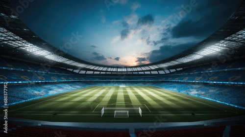 A Football stadium, Colossal and luminous. © visoot