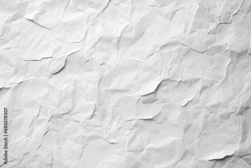 Obraz premium White crumpled paper texture background 