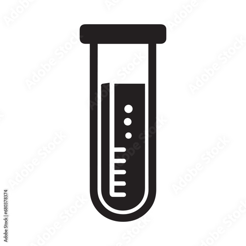 The symbol for a chemical test is the tube pictogram