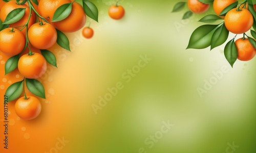 Abstract Tangerine background with smooth lines