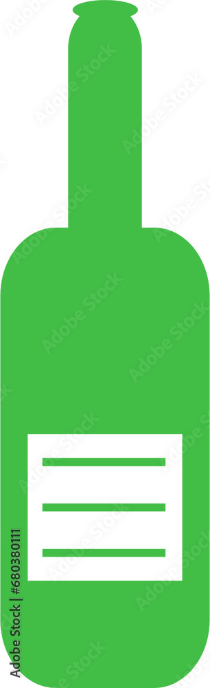 Digital png illustration of green bottle of beer on transparent background Digital png illustration of green bottle of beer on transparent background