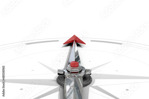 Digital png illustration of pointer of compass on transparent background