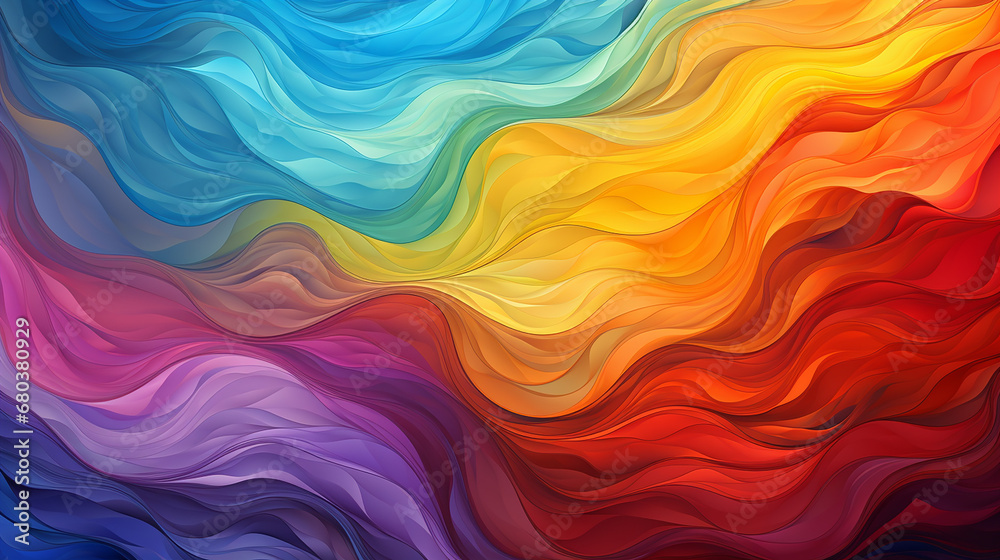 Banner_with_a_rainbow-colored_low_poly_design