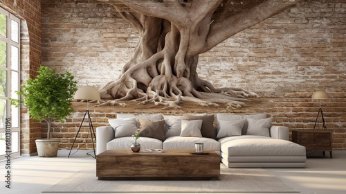 wall art with natural element