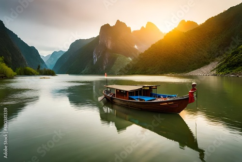 boat on the lake © Uzair