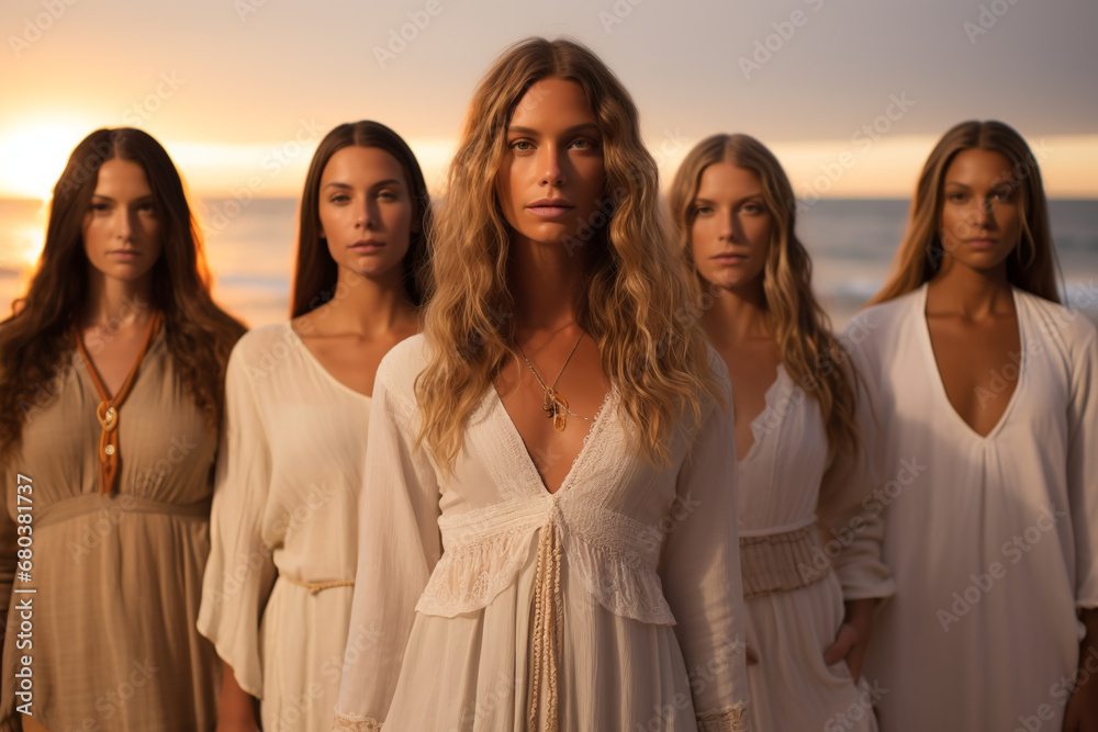 Group of woman community of feminine spirit Group of woman community of feminine spirit