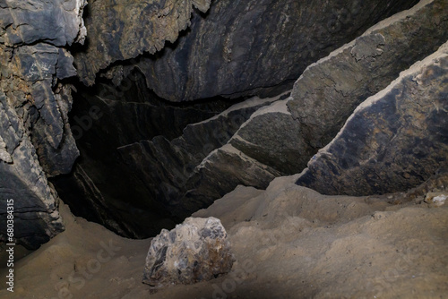 The salt  cave Kolonel in Mount Sodom in southern Israel photo