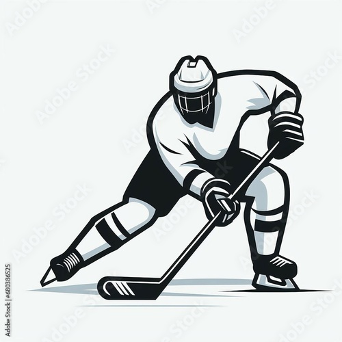 hockey player silhouette photo