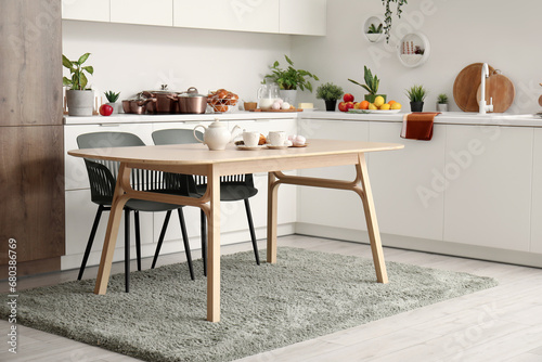 Interior of modern kitchen ...